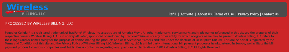 Pageplus Cellular Footer